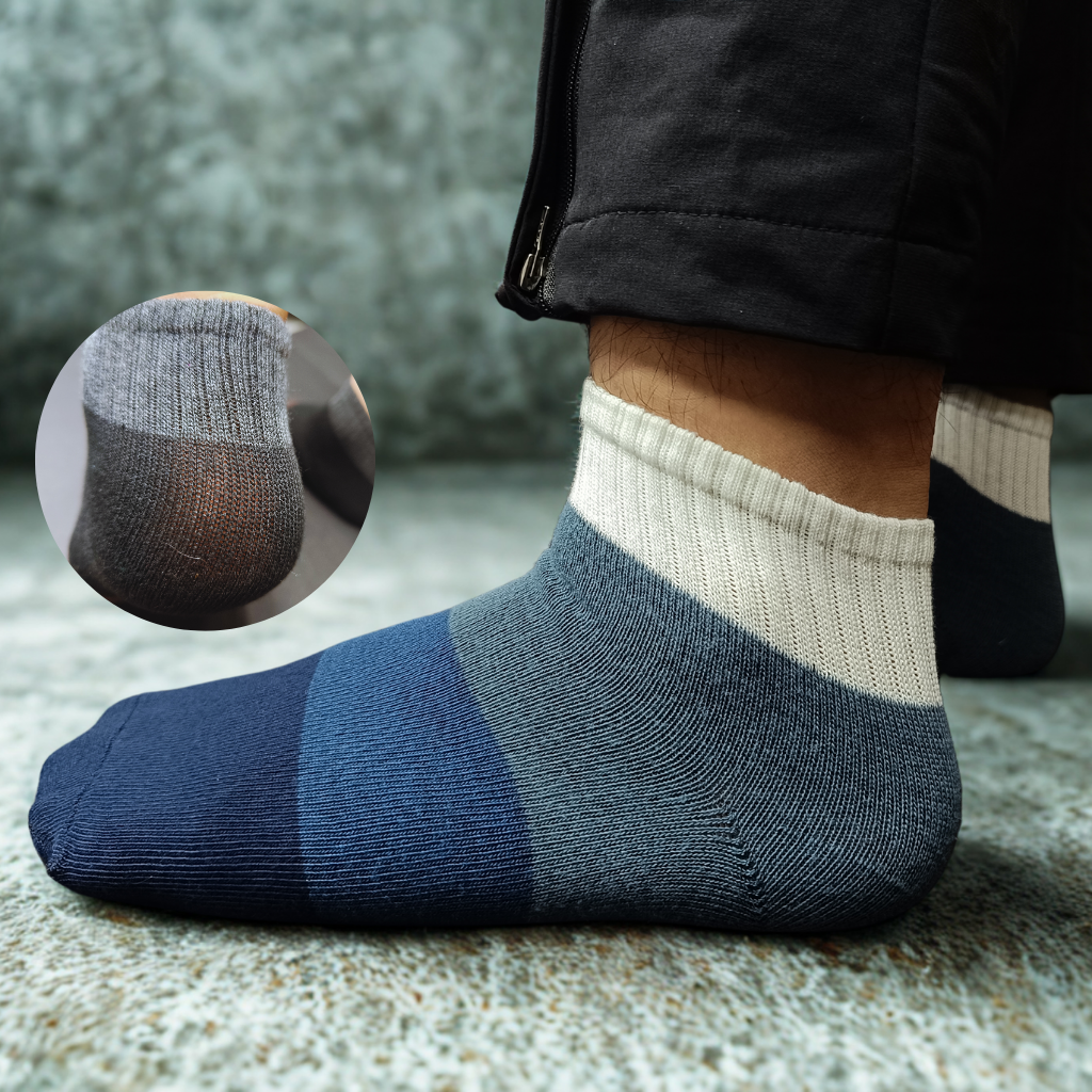 Ankle length Color Pattern Socks - Pleasant Socks