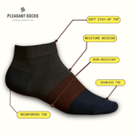 Load image into Gallery viewer, Ankle length Color Pattern Socks - Pleasant Socks