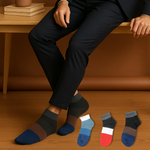 Load image into Gallery viewer, Ankle length Color Pattern Socks - Pleasant Socks